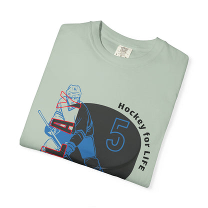 PERSONALIZE Men's Hockey Player Garment-Dyed T-shirt Always in Play Mode
