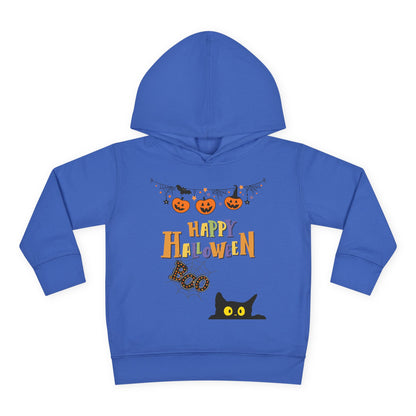 Toddler Black Cat & Pumpkin Patch Fleece Hoodie
