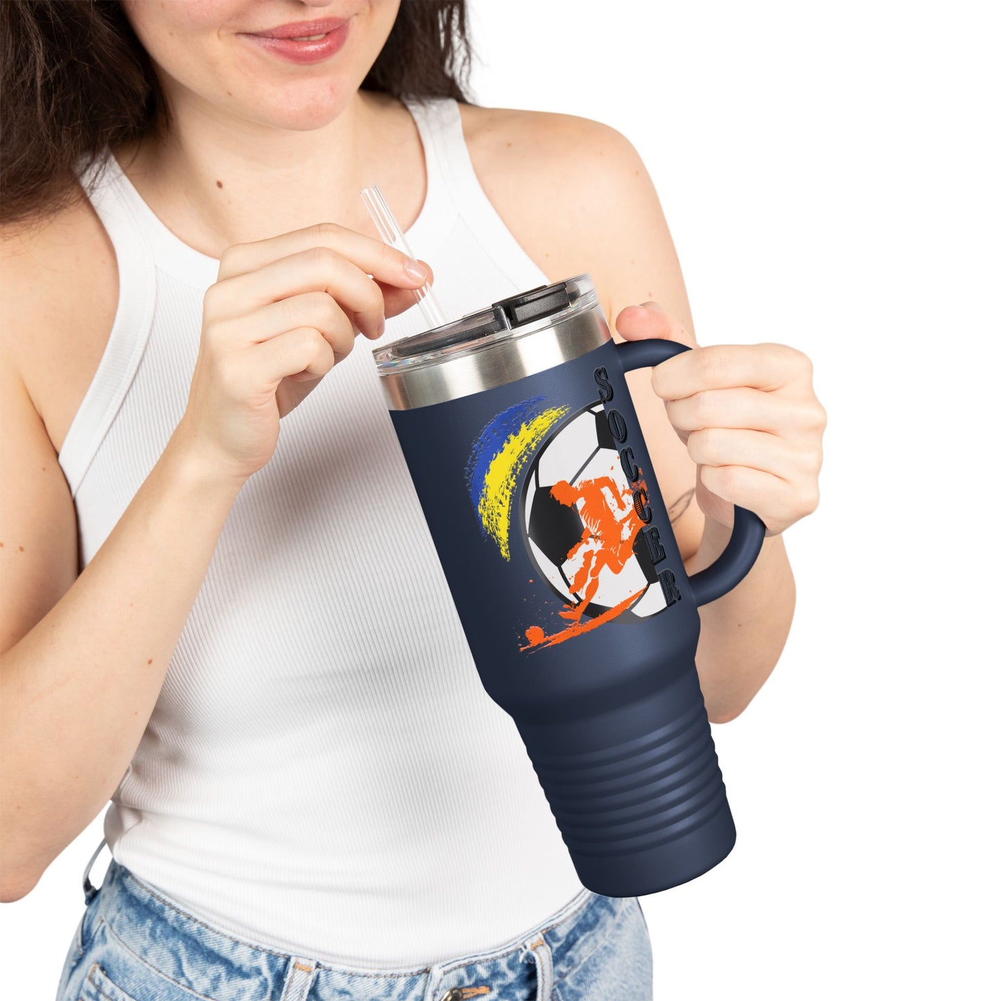 Ukrainian for Life Travel Mug, 40oz