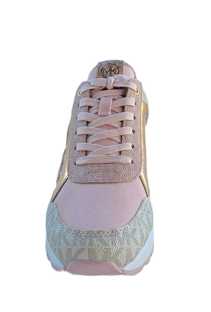 Michael Kors Maddy Two-Tone Logo and Mesh Trainer