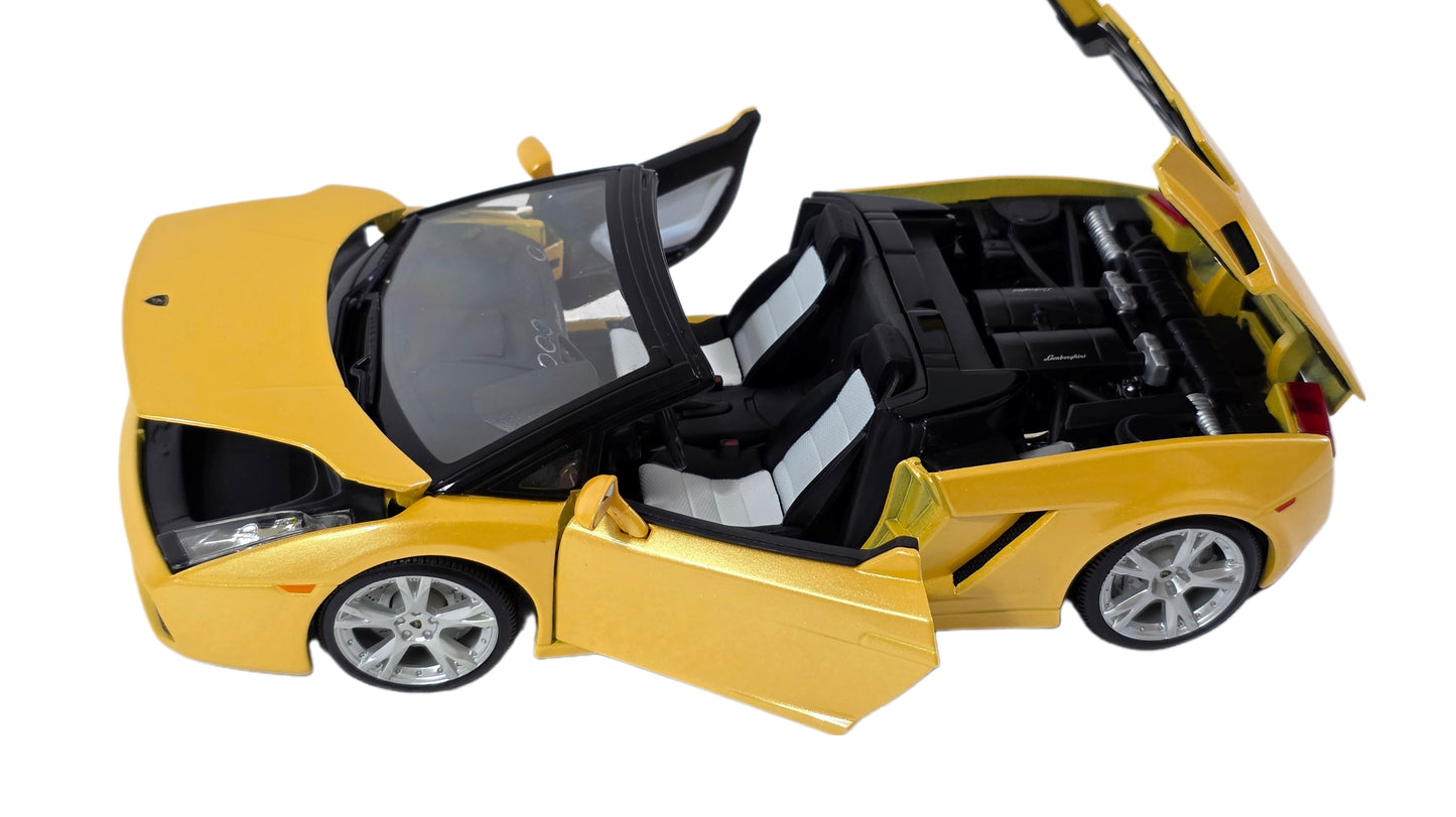 Maisto Special Edition Premium Die-Cast Lamborghini Gallardo Spyder Model Car (1/18 Scale) by Burago