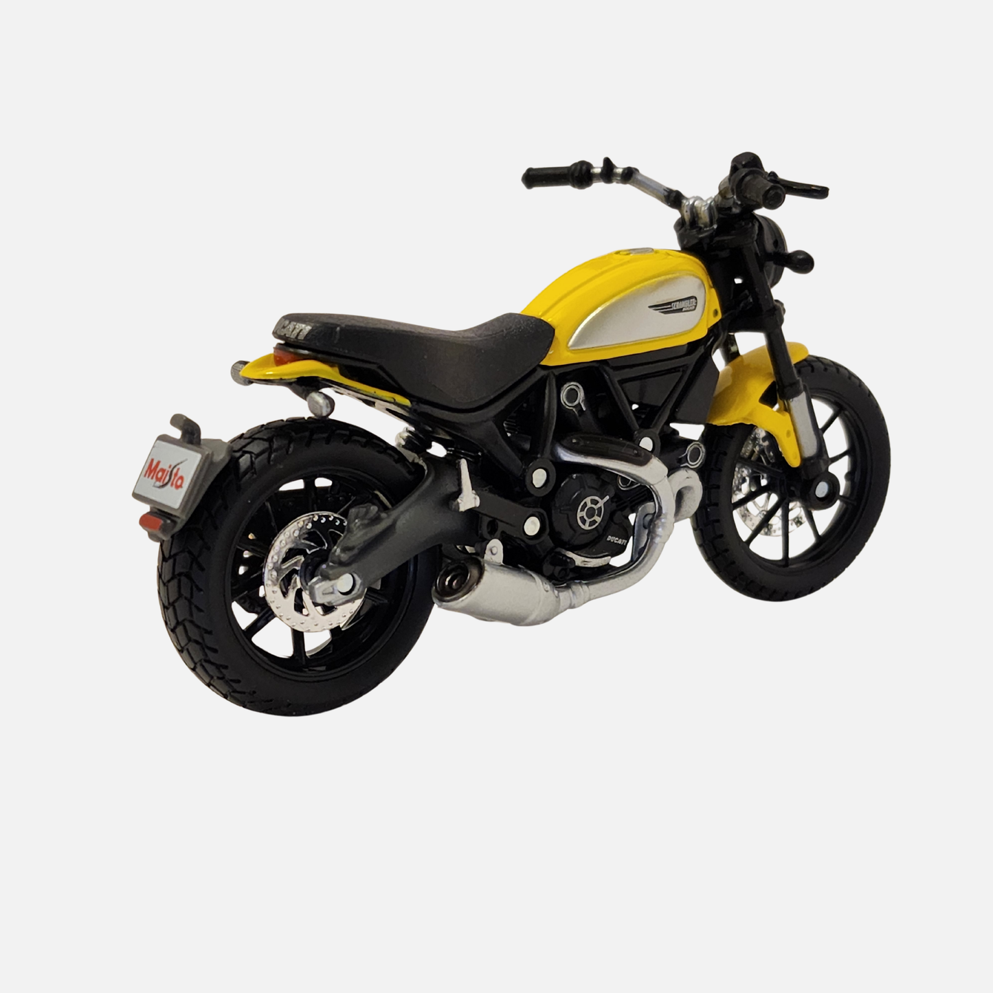 Maisto Motorcycles: Kawasaki ZX14, Ducati Scrambler, Honda CRF Africa Twin, KTM RC 390 1:18 Scale Dei-cast pack of 4