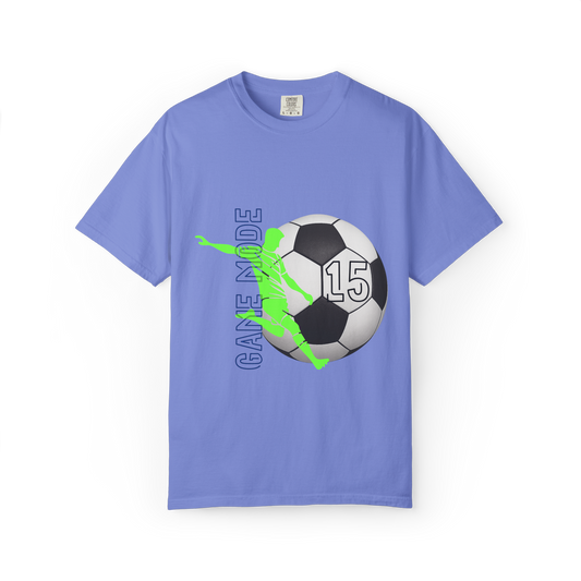 Personalize Unisex Soccer Vintage Touch Garment-Dyed T-shirt