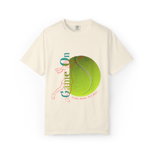 PERSONALIZE Women Tennis Court Vibes high-quality garment-dyed T-shirt
