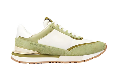 Michael Kors Nova Suede and Nylon Trainer in LT SAGE MLTI