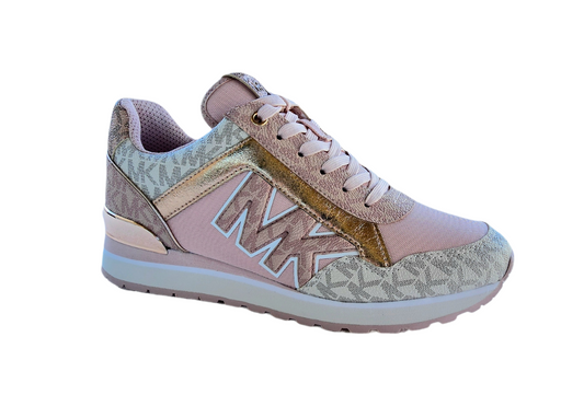 Michael Kors Maddy Two-Tone Logo and Mesh Trainer
