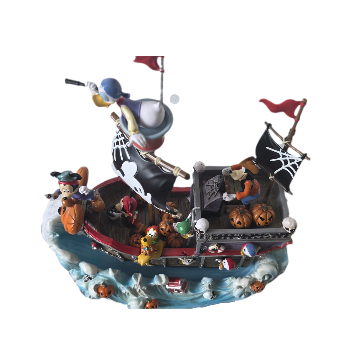 Disney Animated Halloween Pirate Ship Decoration with Lights & Music