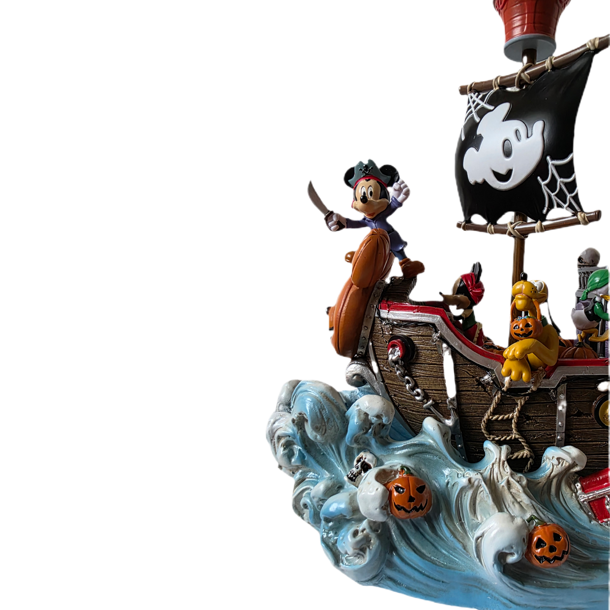Disney Animated Halloween Pirate Ship Decoration with Lights & Music