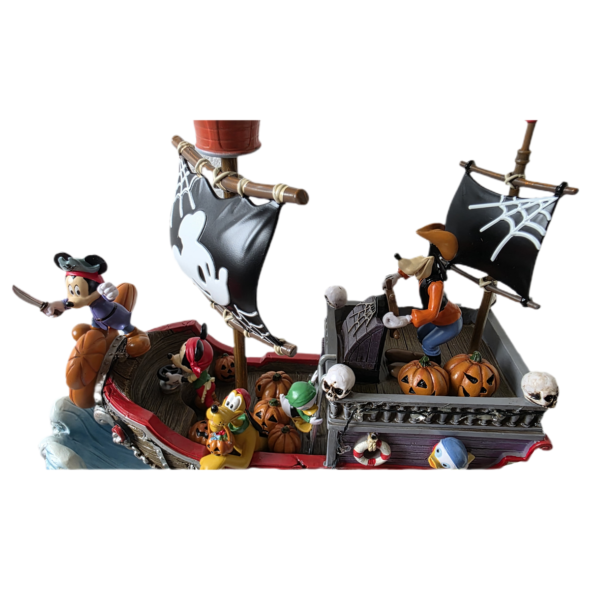 Disney Animated Halloween Pirate Ship Decoration with Lights & Music