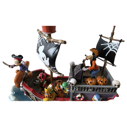Disney Animated Halloween Pirate Ship Decoration with Lights & Music