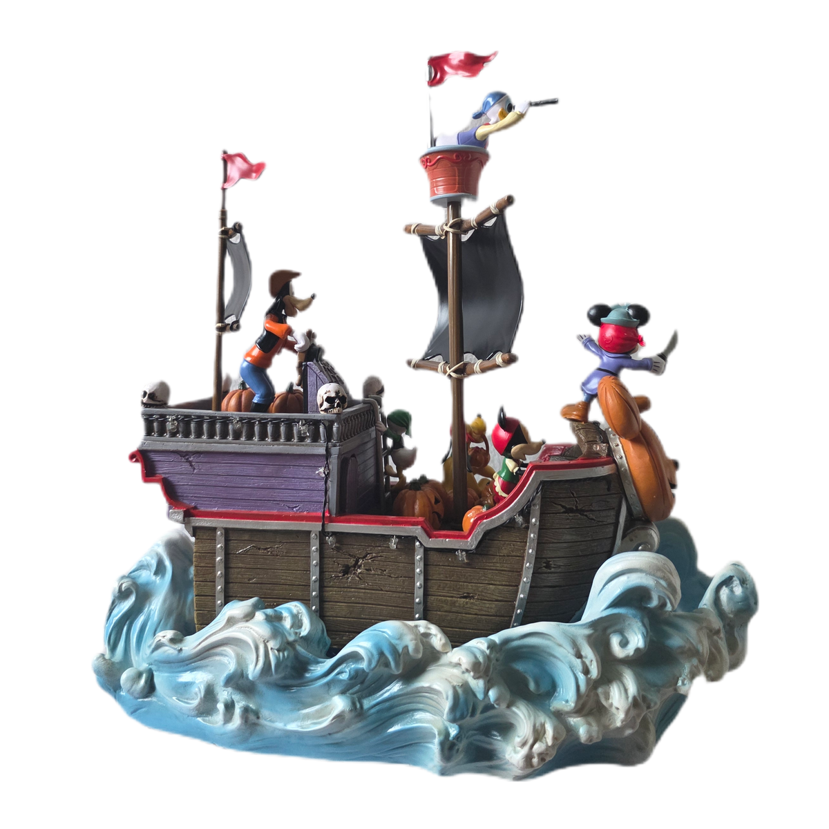 Disney Animated Halloween Pirate Ship Decoration with Lights & Music