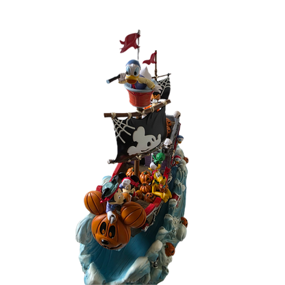 Disney Animated Halloween Pirate Ship Decoration with Lights & Music